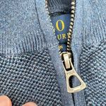 Ralph Lauren Polo Men's Pima Cotton Full-Zip Sweater Vest Navy Blue Size Medium Photo 8