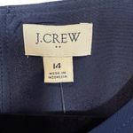 J.Crew NWT Mini Dress With Flounce Hem Navy Size 14 Feminine Flirty Preppy Photo 1