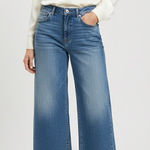 Madewell  high waisted wide leg ankle crop jeans Photo 0