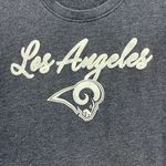 NFL LA Rams Women's Dark Blue T Shirt Short Sleeve V Neck Size Medium Scoop Neck Photo 7