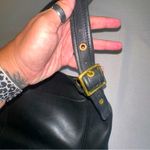 Coach • Vtg Slim Duffle Sac 9060 Black Leather Tote Gold Hardware EUC Bucket Bag Photo 7