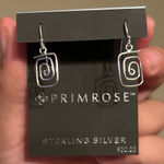 Primrose  Sterling Silver Spiral Pendant Earrings Photo 0