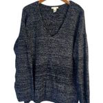 H&M Conscious Vneck Long Sleeve Slouchy Pullover Knit Sweater Size Large Photo 0