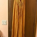 Free People Endless Summer Kini Crochet Maxi Dress in Gold Photo 4