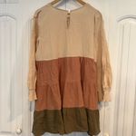 Peach Love California Peach Love Color‎ Block Dress Size Medium Photo 1