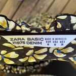 ZARA Basic Black & Yellow Print Babydoll Dress Photo 5