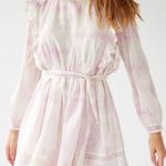Aritzia Wilfred la boheme Elia Ruffled Tie Dye Prairie Mini Dress Size Medium Photo 2