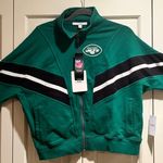 NY Jets Women’s Sweatshirt WEAR by Erin Andrews Medium Green Football Photo 0