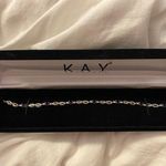 Kay Jewelers Sapphire Bracelet with Diamonds Sterling Silver Photo 2