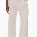 Aritzia Wilfred The Effortless Pant Cropped Vin Gris Size 14 Pink Photo 0