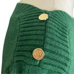 Draper James Sweater Boat Neck Button Shoulder Hunter Green Women’s Size Small Photo 9