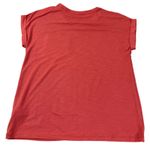 Max Studio Favorite Tee Coral Red Crew Neck Pocket T Shirt Women S Soft Casual Photo 1