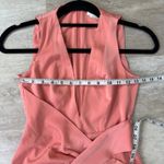 Lovers + Friends  CHICHIRA GOWN Pink satin faux wrap plunge neck maxi gown XXS Photo 5