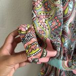 Bisou Bisou Paisley Print Romper Tassle Detail Summer Vacation Women's Size XS Photo 2
