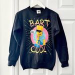 The Simpsons SSI Vintage 1991 Black Cotton Sweatshirt Bart Cool Chill Man Small Photo 9