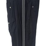 Ralph Lauren Lauren  Black Cargo Pants Cotton‎ Rayon Pockets With Belt Size 16 Photo 0
