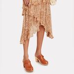 Loeffler Randall  Merrill Braided Cognac‎ Leather Mid Heel Clogs Photo 1