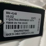 Badgley Mischka  QUILTED OFF-WHITE SILVERTONE CROSSBODY WITH FRAME ON COVER Photo 10