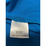 Eileen Fisher  cowl neck blue asymmetrical jersey dress Photo 4