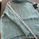 Cynthia Rowley  Oversized cocoon turtleneck pullover sweater teal blue XS , NWT Photo 5