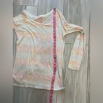 American Eagle Pastel Tie-dye White Lightweight Long Sleeved T-Shirt, Medium Photo 1