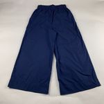 Maeve PETITE Navy Blue Poplin High Rise Wide Leg Cropped Pant SP Photo 5
