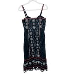 Veronica Beard NWOT Giuliana Black Beaded Embroidered Linen Floral Midi Dress Photo 6