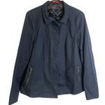 Nina McLemore Jacket Womens Size 10 Navy Button Up Outdoors Zip Pockets USA Blue Photo 0