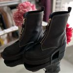 Coach NEW Liza Zip-Front Leather Lug Sole Boots size 7.5 Photo 4