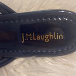 J. McLaughlin  Blue and White Sandals Classic Thong Style size not available Photo 1
