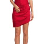 Gianni Bini Satin Cowl Halter Neck Mini Dress Photo 0