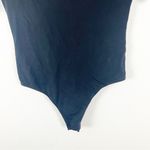 Everlane The Short Sleeve Crew Neck Black Bodysuit, Size Small Photo 7