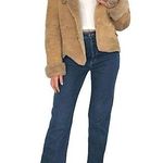 Danier Tan Suede & Faux Fur Lined Hooded Jacket • Sz XS Photo 0