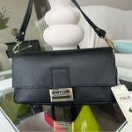 Italian black leather trending 2025 shoulder bag / satchel / night out purse Photo 0