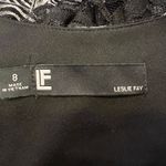 Leslie Fay  lace cocktail mini dress black and white short sleeve size 8 Photo 8