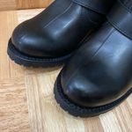 Frye Engineer Shearling Short Black Rubber Coated Waterproof Ankle Boots Size 6 Photo 2