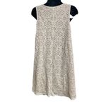 Sharagano Women’s Ivory & Tan Lace Shift Dress Size 6 Sleeveless Photo 2