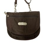 Baggallini ‎ Brown Crossbody Mini Bag Purse w/ Zip Pocket Adjustable Strap Photo 2