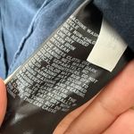 Uniqlo  linen top Navy Blue Sleeveless Button oversized Shirt XS big shoulder‎ Photo 4