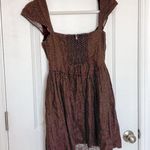 Reformation  Oaklyn Cap Sleeve Linen Mini Dress Chocolate Chip Photo 4