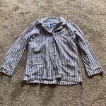 Vera Wang Simply Vera  Fleece Purple White Striped Pajama Set SIZE M Photo 3