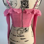 White Fox Boutique See You Again Candy Pink Bustier Skirt Set Photo 3