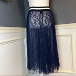 Loyd / Ford Palm Springs two layer mesh and silk skirt Blue Size 4 Photo 9