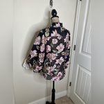 Boston Proper NTM: Organza Foil Burnout Floral Balloon Sleeve Sheer Blouse M Photo 11