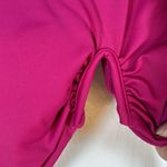 Time And Tru  Magenta Hot Pink V Wire V-Neck Ruched Swimsuit Size XL EUC #1369 Photo 4