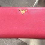 Prada Zip-Around Wallet in Pink Leather, EXCELLENT! Photo 0