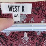 West K Snake Print Top/Blouse in Burgundy Size XS (E5) Purple Photo 7