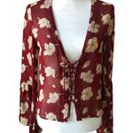 Flynn Skye  Boston Lace up Floral Top size Medium Photo 0