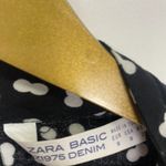 ZARA  Black and White Polka Dot High Neck Dress Photo 6