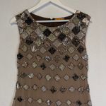 Alice + Olivia  Vista Beaded Dress Retro Flapper Sparkle Mini Sz 8 Photo 4